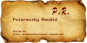 Polereczky Renátó névjegykártya